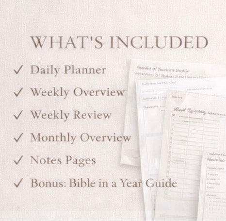 Intentional Daily Planner - Printable PDF