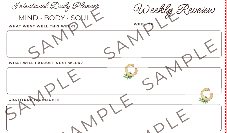 Intentional Daily Planner - Printable PDF