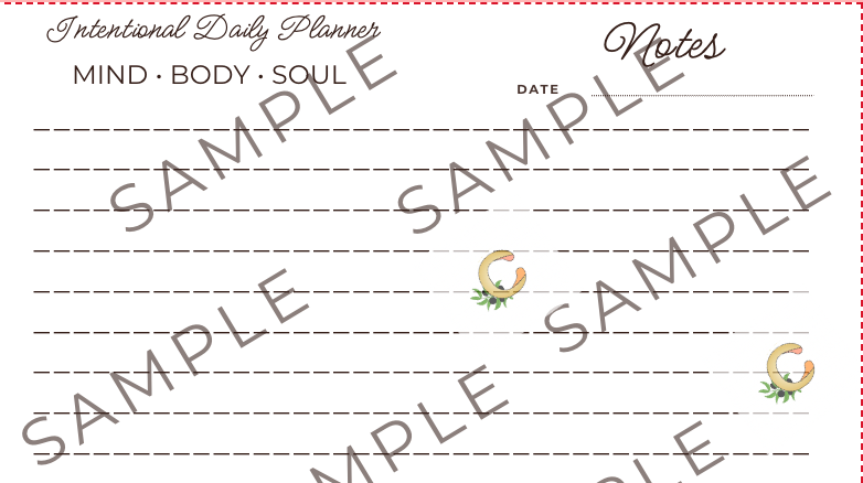 Intentional Daily Planner - Printable PDF